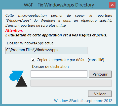 W8F – Fix WindowsApps Directory