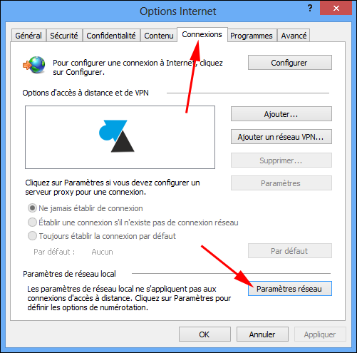 windows 8   configurer un proxy internet