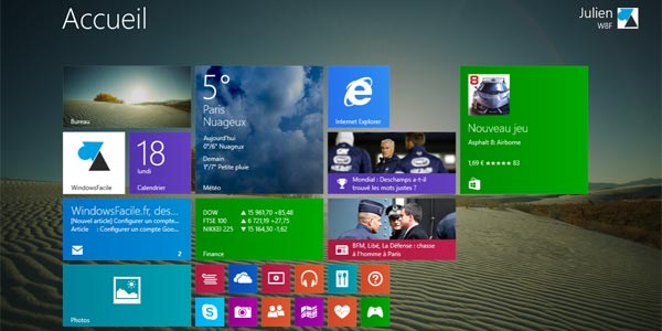 Windows 8.1 : changer l’image de l’écran d’accueil