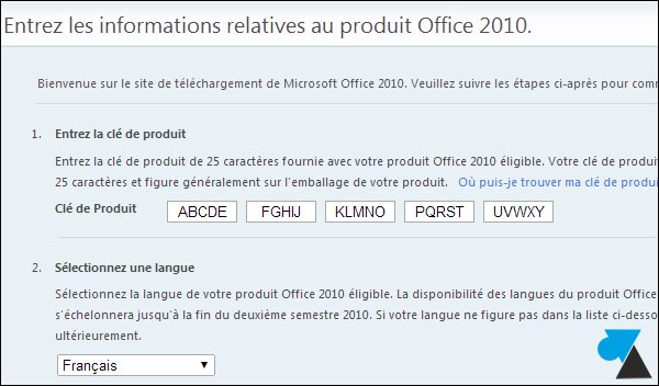 comment trouver la version d office 2010