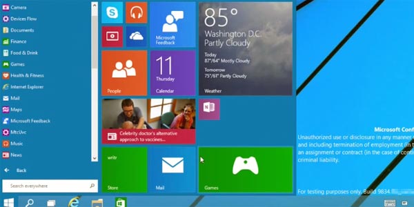 Windows 10 : aperçu des nouveautés