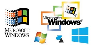 photo logo toutes differentes versions Microsoft Windows