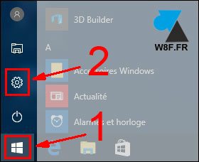 tutoriel Windows 10 menu demarrer Parametres Panneau de configuration