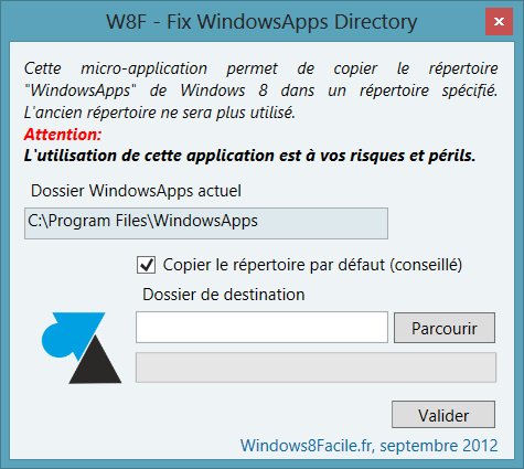 W8F Fix WindowsApps Directory 1