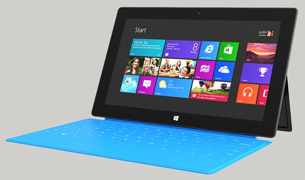 presentation photo tablette Microsoft Surface RT Windows 8