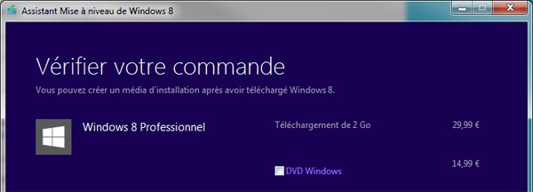 telechargement ou achat DVD Windows 8