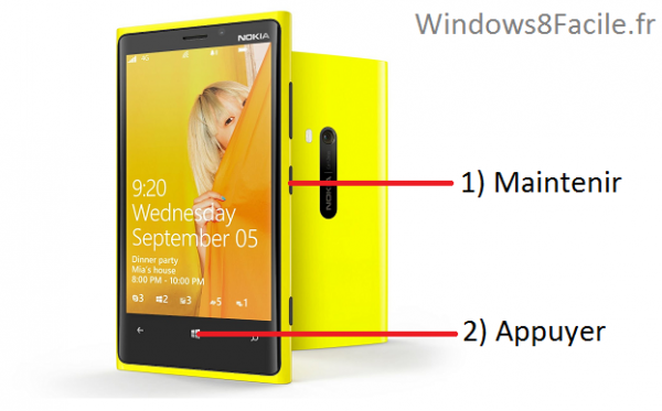 tutoriel screenshot capture ecran Windows Phone 8.1