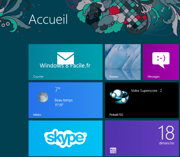 Windows 8 RT: déplacer une tuile 4