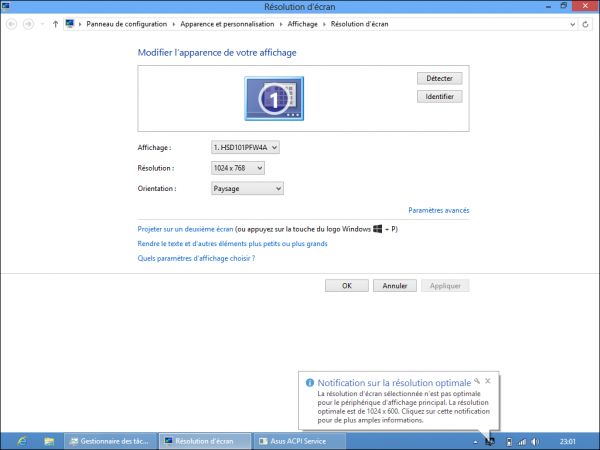 tutoriel netbook Asus eeePC X101CH Windows 8