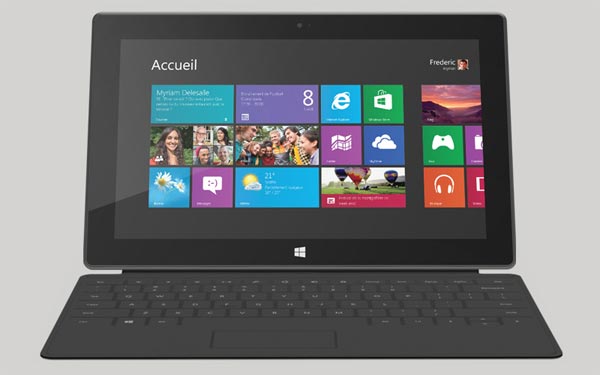 tablette Microsoft Surface Pro avec Windows 8 Professionnel