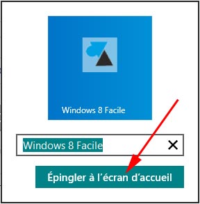 W8F icone ecran accueil Windows8