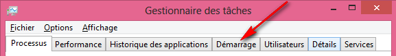 tutoriel comment faire recherche ouvrir Gestionnaire des taches Windows 8