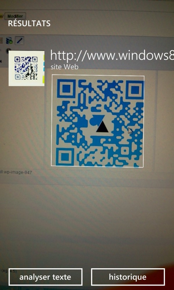 Windows 8 Facile QR code