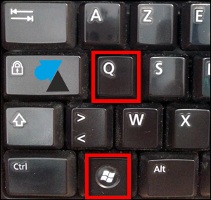 clavier Windows Q liste applications