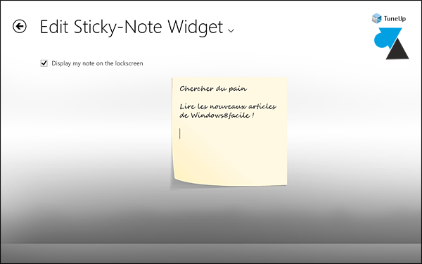 Windows8 Post-it