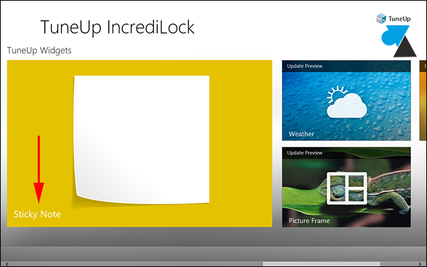 Windows 8 Store application Tuneup Incredilock telechargement gratuit