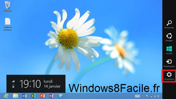 Windows 8 paramètres