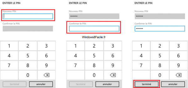 Windows Phone 8 Pin Portefeuille code pin