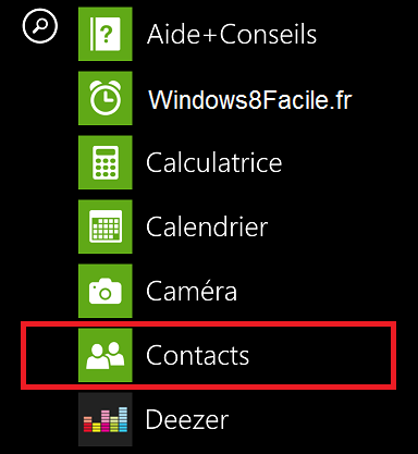 Windows Phone Contact