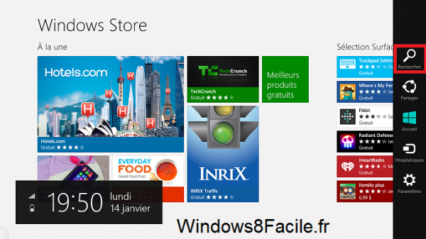 Windows Store Recherche