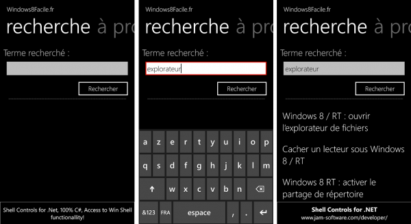 Windows8Facile rechercher