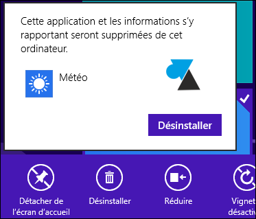 desinstaller programme Windows 8