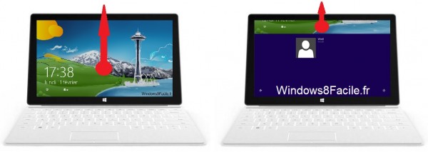 Windows 8 tablette écran verrouillage