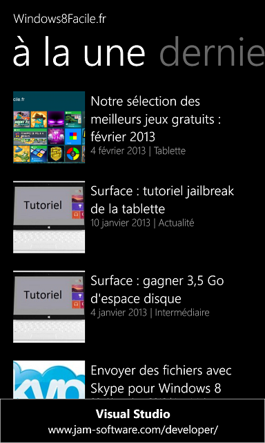 Windows8Facile à la une