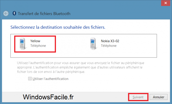 Windows 8 Bluetooth périphétriques