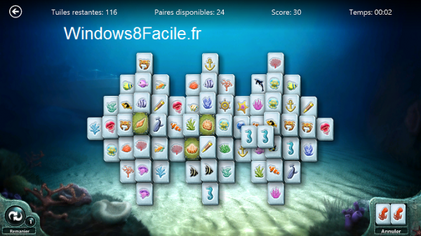 Microsoft Mahjong partie
