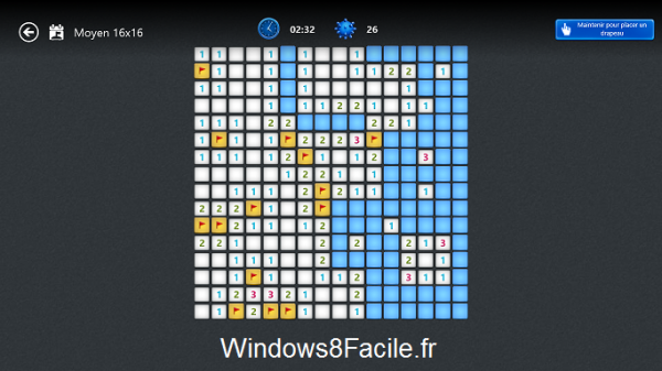 Microsoft Démineur Minesweeper partie