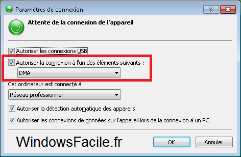 Windows 8 Gestionnaire appareil mobile