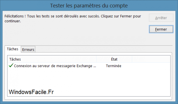 Outlook 2013 synchronisation