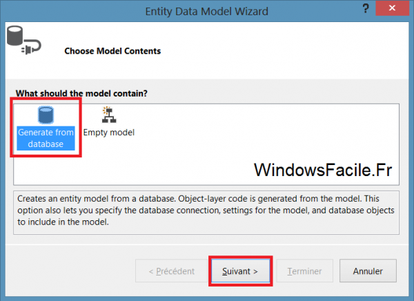 ADO.NET Visual Studio 2012