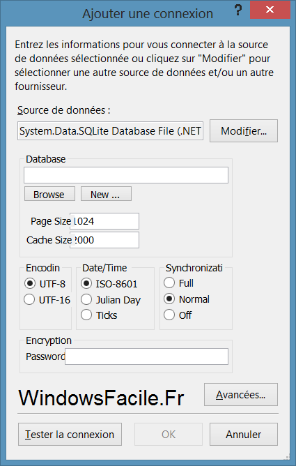 SQLite creer ou choisir