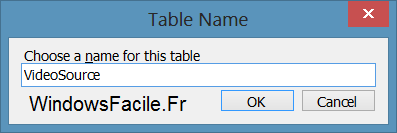 SQlite nom table