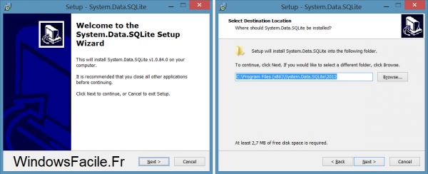 SQLite VS2012 installation