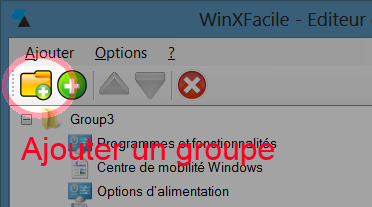 WinXFacile ajouter groupe