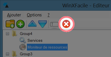 WinXFacile Supprimer élément