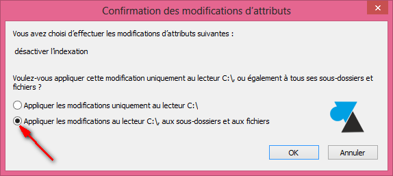 Windows Search indexation desactiver