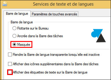 tutoriel Windows 8 8.1 supprimer icone FRA EN barre des taches