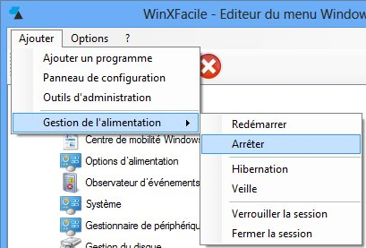 Windows 8 menu demarrer arreter redemarrer veille prolongee