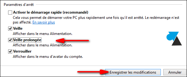 Windows 8 activer veille prolongee hiberfil hibernation