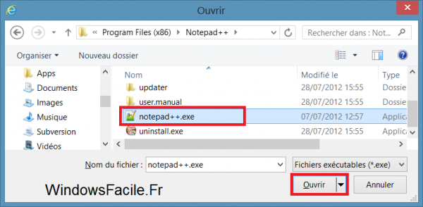choix notepadd++ edition