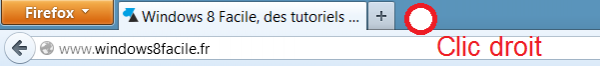 Clic droit firefox menu