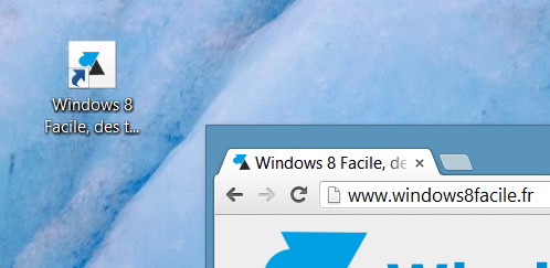 raccourci chrome créé