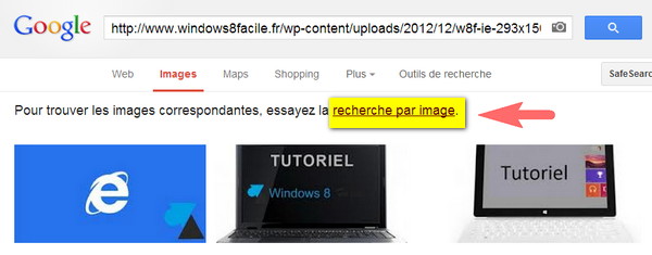 Recherche image par url