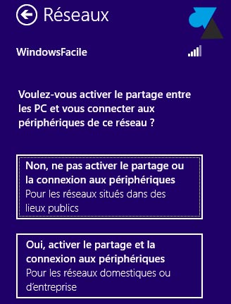 partage connexion reseau sans fil wifi