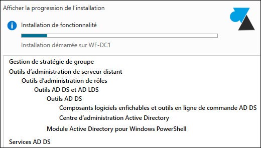 Tutoriel Windows Server 2012, ajout du rôle AD DS Active Directory