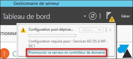 tutoriel Windows Server 2012 R2 promouvoir DC